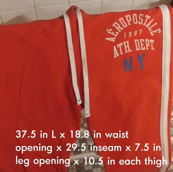 Aeropostale XL Skinny Sweatpants Red - Picture 4 of 4